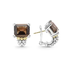 Fashion Smokey Quartz Huggie Earring Huggie Earrings