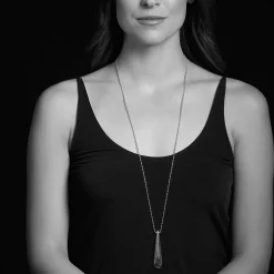 Shop Smooth Drop Pendant Necklace Silver