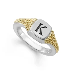 Discount Square Signet Ring Two-Tone