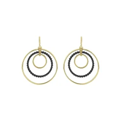 Online Statement 18K Gold And Ceramic Circle Drop Earrings Gold