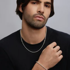 Cheap Sterling Silver Caviar Beaded Gift Set Necklaces & Chains