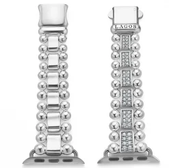 Cheap Sterling Silver Full Diamond Watch Bracelet-38-45Mm Silver