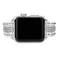 Sale Sterling Silver Full Diamond Watch Bracelet-38-45Mm Diamonds