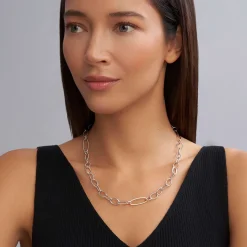 Hot Sterling Silver Link Necklace Chains