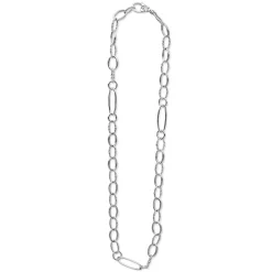Clearance Sterling Silver Link Necklace Silver