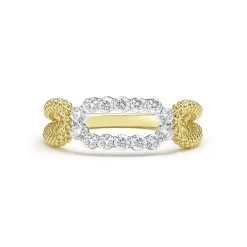 Clearance Superfine Diamond Oval Ring Gold