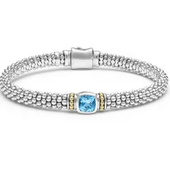 Sale Swiss Blue Topaz Caviar Gift Set Two-Tone