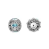 Cheap Swiss Blue Topaz Earring Backs Silver
