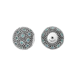 Best Sale Swiss Blue Topaz Earring Backs Silver