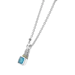 Cheap Swiss Blue Topaz Pendant Necklace Caviar Necklaces