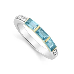Cheap Swiss Blue Topaz Stacking Ring Stacking Rings