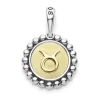Online Taurus Zodiac Charm Two-Tone