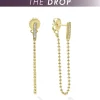 Cheap The Drop 18K Gold And Diamond Drop Earrings Diamonds
