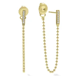 Cheap The Drop 18K Gold And Diamond Drop Earrings Diamonds