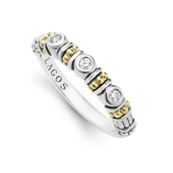 Hot Three Diamond Stacking Ring Gemstones