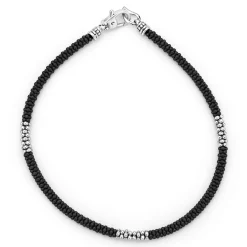 Best Sale Three Silver Station Matte Ceramic Bracelet | 3Mm Bracelets