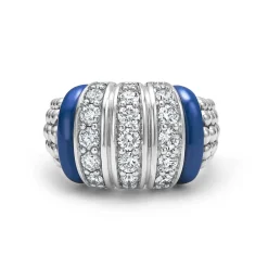 Best Three Station Ceramic Caviar Diamond Ring Diamonds