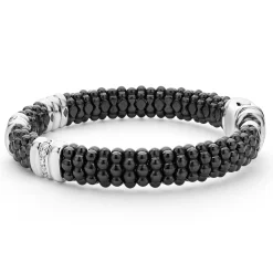 Discount Three Station Ceramic Diamond Bracelet | 9Mm Diamonds
