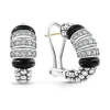 Cheap Three Station Ceramic Diamond Hoop Earrings Diamonds