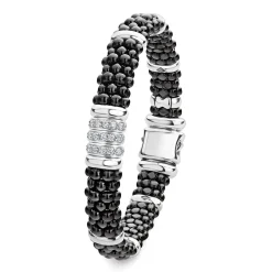Shop Three Station Ceramic Diamond Bracelet | 9Mm Diamonds