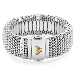 Fashion Three Station Diamond Caviar Bracelet | 23Mm Diamonds