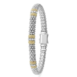 Outlet Three Station Diamond Caviar Bracelet | 6Mm Diamonds