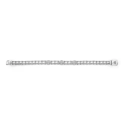 Clearance Three Station Diamond Link Bracelet Silver