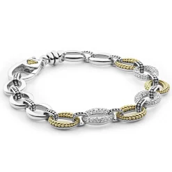 Sale Three Station Diamond Link Bracelet Diamonds