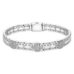 Shop Three Station Diamond Link Bracelet Diamonds