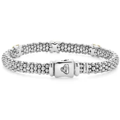 Cheap Three Station X Caviar Bracelet | 6Mm Two-Tone