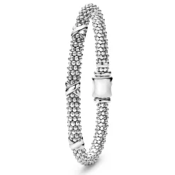 Flash Sale Three Station X Caviar Bracelet | 6Mm Silver