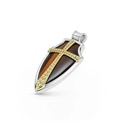 Cheap Tiger Eye Shield Amulet Amulets