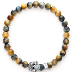 Best Tigereye Skull Bracelet Silver