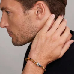 Best Tigereye Skull Bracelet Silver