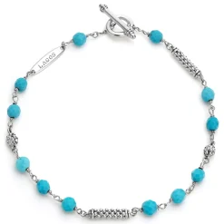 Shop Turquoise Beaded Bracelet Silver
