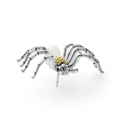 Discount Two Tone Pearl Spider Pin Two-Tone
