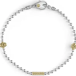 Online Two-Tone Caviar Beaded Bracelet Two-Tone