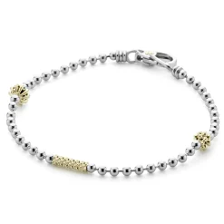 Online Two-Tone Caviar Beaded Bracelet Two-Tone
