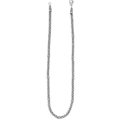 Flash Sale Two-Tone Caviar Beaded Necklace | 5Mm Two-Tone