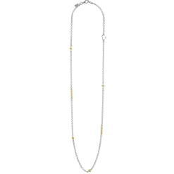 Fashion Two-Tone Caviar Chain Necklace Two-Tone