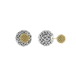 Store Two-Tone Caviar Front-Back Earrings Caviar Earrings