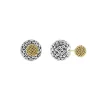 Store Two-Tone Caviar Front-Back Earrings Two-Tone