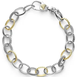 Clearance Two-Tone Caviar Link Bracelet Link Bracelets