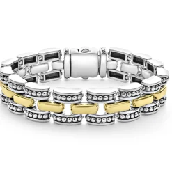 Sale Two-Tone Caviar Link Bracelet Two-Tone