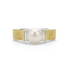 Flash Sale Two-Tone Caviar Pearl Ring Caviar Rings