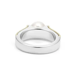 Flash Sale Two-Tone Caviar Pearl Ring Caviar Rings