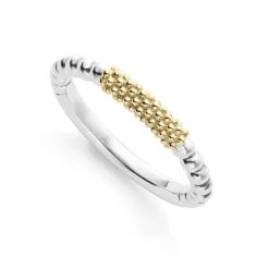 Shop Two-Tone Caviar Stacking Ring Two-Tone