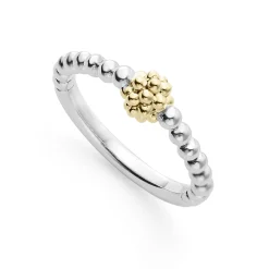 Hot Two-Tone Caviar Stacking Ring Stacking Rings