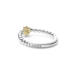 Hot Two-Tone Caviar Stacking Ring Stacking Rings