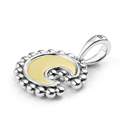 Best Sale Two-Tone Crescent Charm Two-Tone